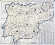 Carte historique et geographique des Royaumes D’Espagne et de Portugal 
